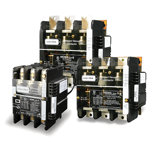 Samples of Joslyn Clark CV series compact vacuum contactor
